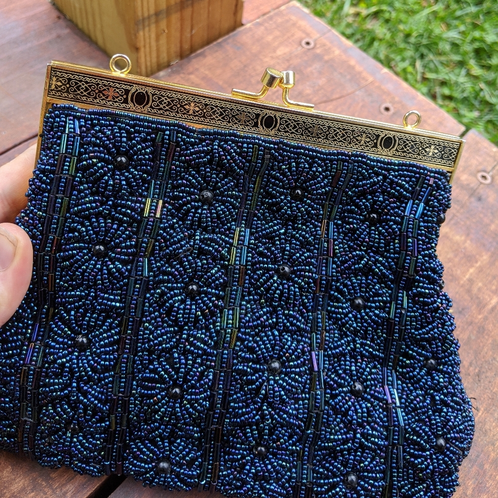Vintage beaded clutch